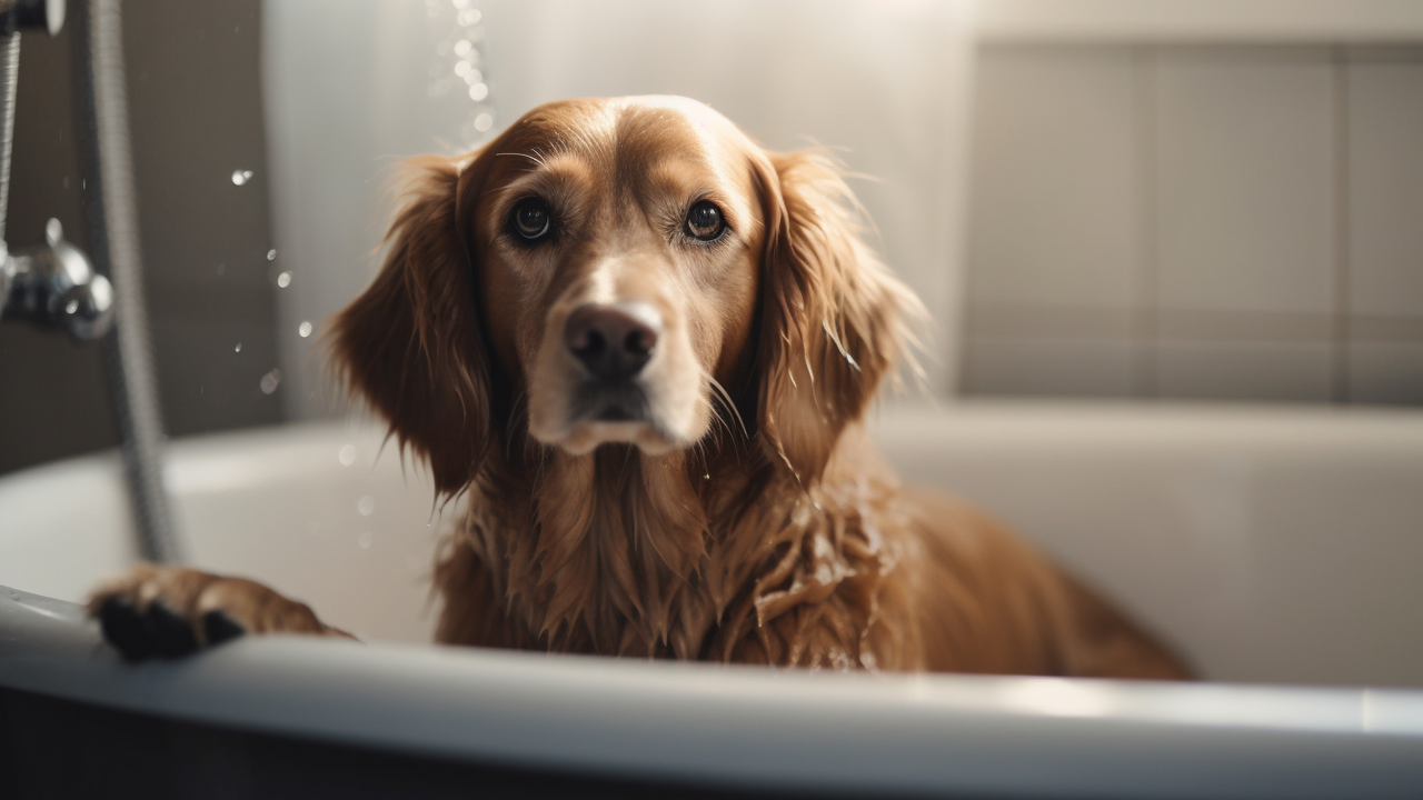 How to bathe a dog correctly to get rid of a specific smell: basic tips