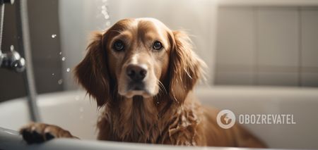 How to bathe a dog correctly to get rid of a specific smell: basic tips