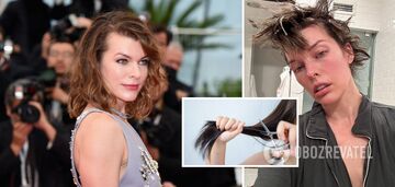 Milla Jovovich cut her own hair and shared the result: it will grow back anyway