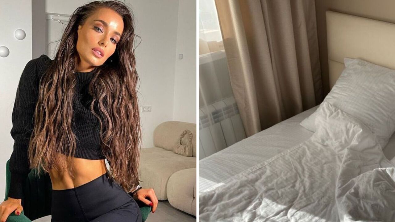 "On a very active search? "Mishina lounged in bed and sparked a wave of condemnation with her frank appearance. Photo