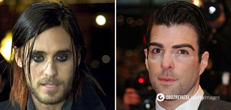 6 star men who disgraced themselves with bad make-up in public. Photo.