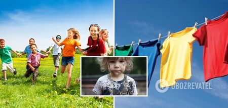 How to get rid of stains on children's clothes without chemicals: easy ways