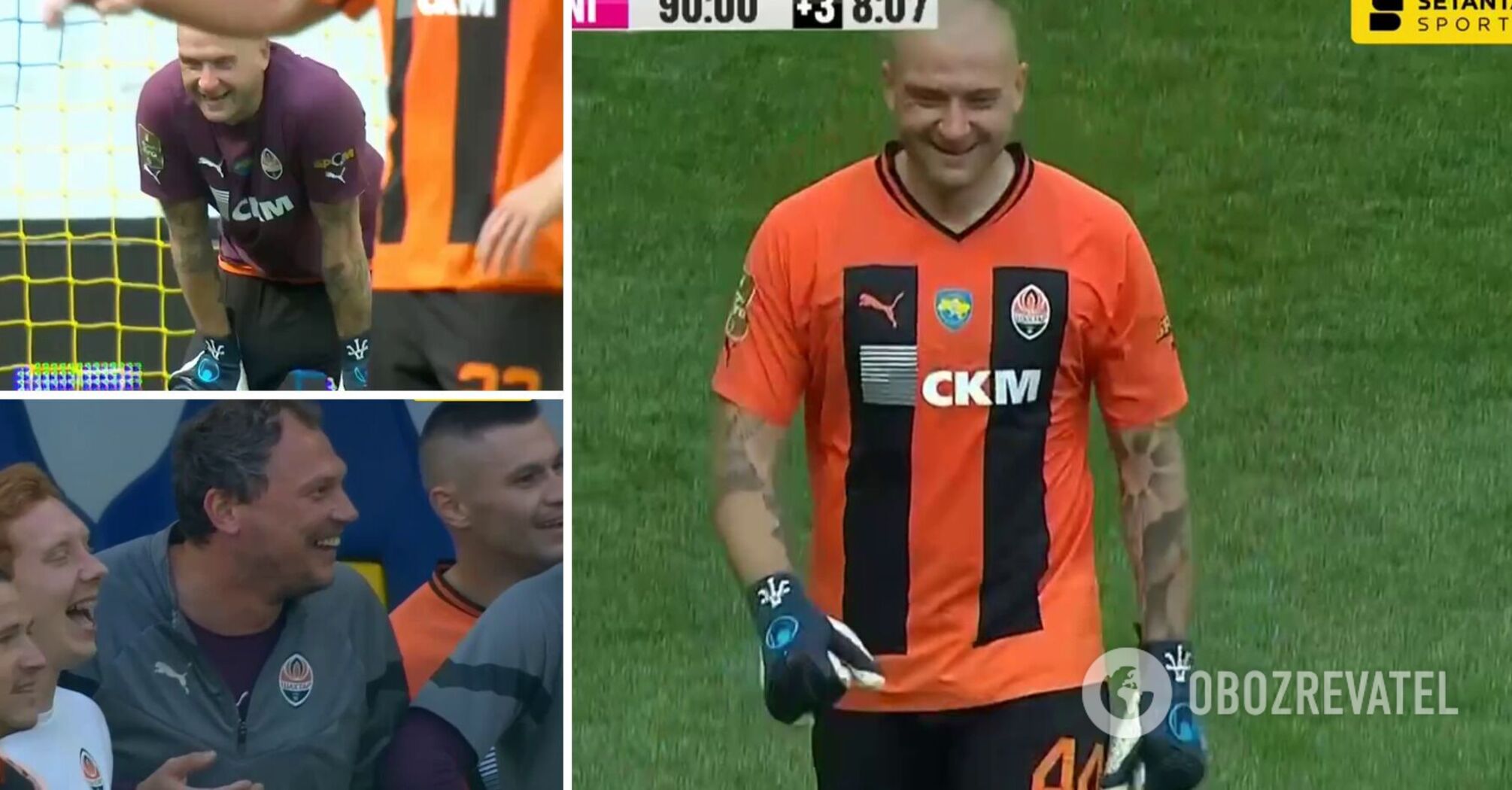 Rakitskyi came on in goal instead of the goalkeeper at the UPL match. Video.