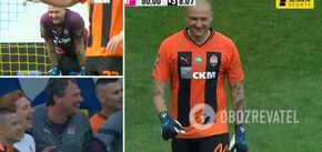 Rakitskyi wszedł do bramki zamiast bramkarza w meczu UPL. Wideo.