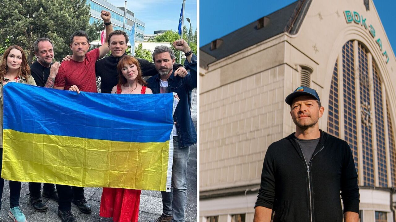 "Supernatural" star Misha Collins came to Kyiv and made Russians hysterical with a Ukrainian flag