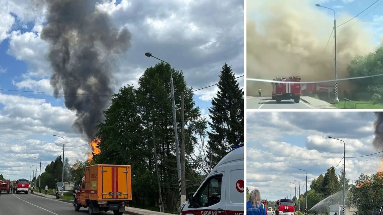 Pożar w rosyjskiej destylarni