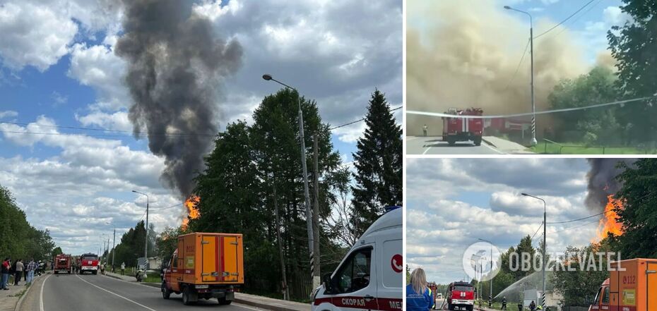 Fire at Russian distillery