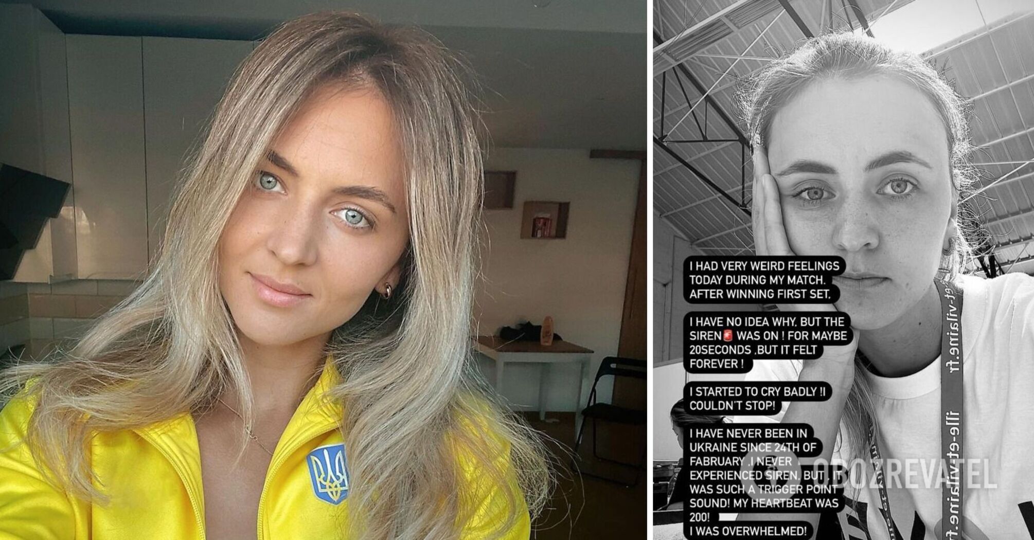 Belgian tennis player burst into tears during a match because of a sound that reminded her of the war in Ukraine
