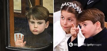 Five-year-old Prince Louis is once again attracting attention: the bored grandson of Charles III was grimacing and distracting his sister at the coronation. Funny shots