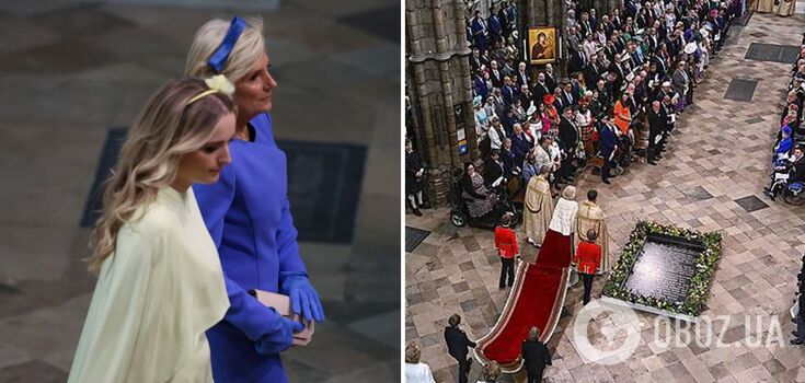 In the colors of the Ukrainian flag: Jill Biden and her granddaughter surprised with outfits at Charles III's coronation. Photo