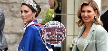 Middleton outshone the Queen, and Zelenska surpassed all the first ladies: the best looks at the coronation of Charles III. Photo.