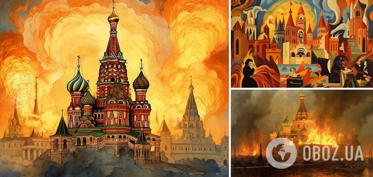The Kremlin is on fire: artificial intelligence showed what it would be like in paintings by Picasso, Dali, Malevich and others