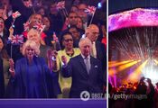 No crown, but with flags: the monarchs rocked out at the post-coronation concert, featuring Katy Perry and other stars. Photo.