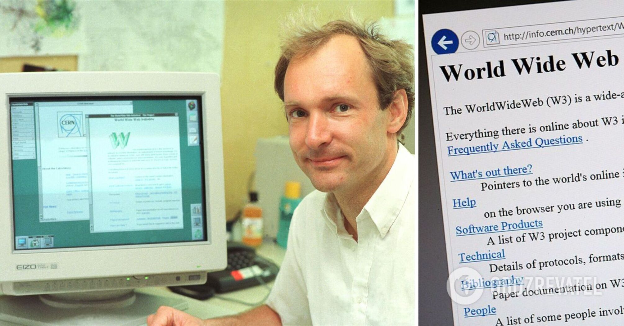 What the first Web site ever looked like: yes, it still works