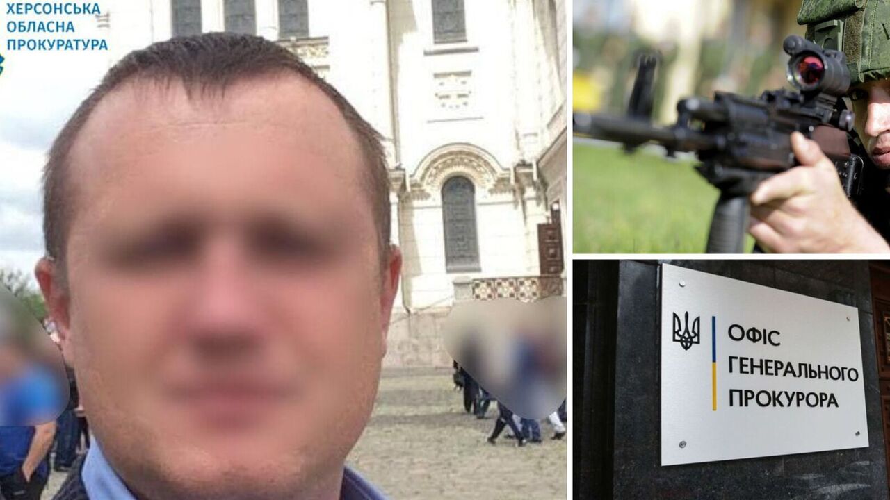 Used a weapon against participants of a pro-Ukrainian rally in Nova Kakhovka: Russian National Guard soldier to be tried in Ukraine. Photo.