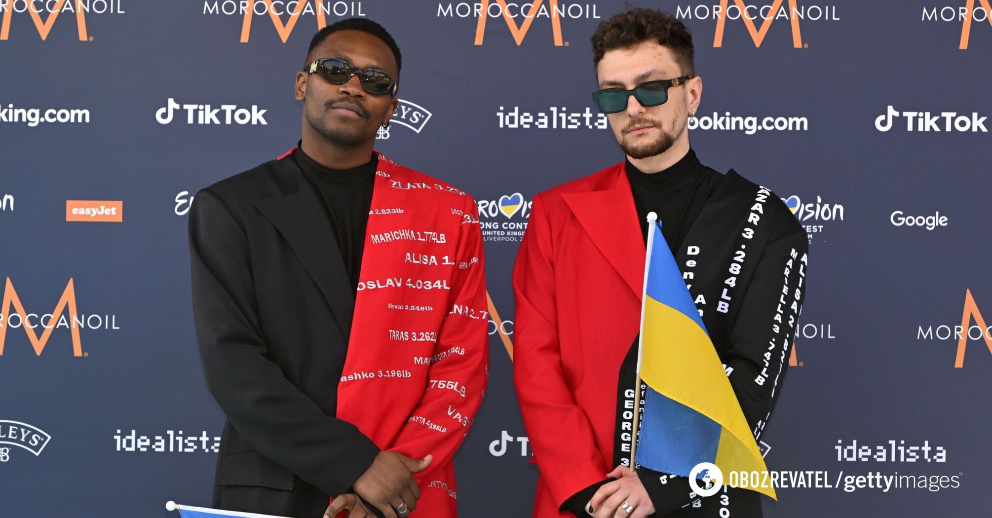 TVORCHI appeared at the opening of the Eurovision Song Contest 2023 in costumes bearing the names of children born prematurely during the war. Photo.