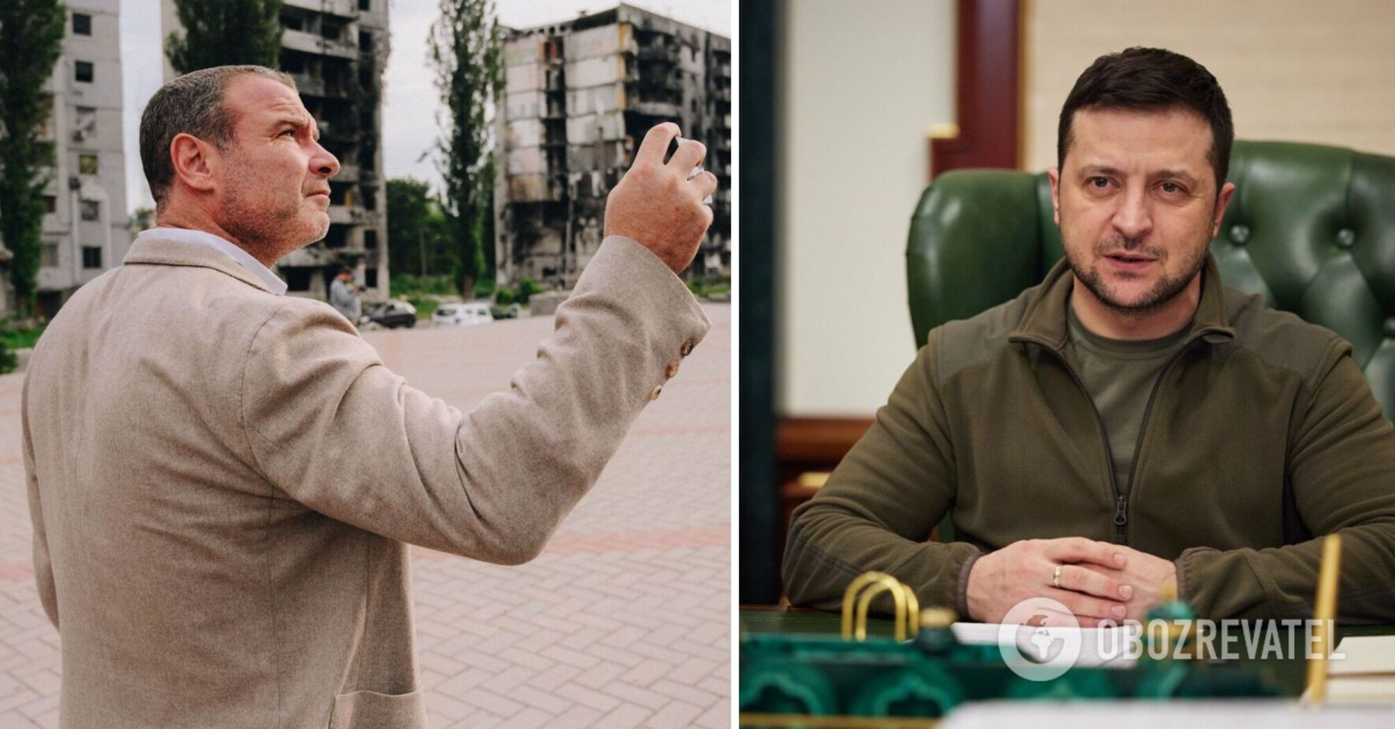 "The honor to talk to the president": "X-Men" star Liev Schreiber recalled a trip to Ukraine and showed a shot with Zelensky
