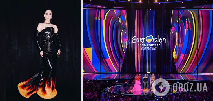In a leather dress with a "fiery" hem: Yulia Sanina opened the Eurovision Song Contest 2023 in Liverpool with a powerful performance. Photos and videos