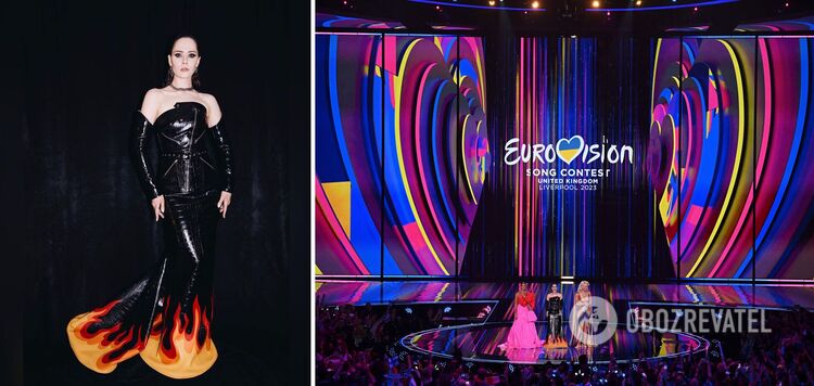 W skórzanej sukience z ognistym obszyciem: Yulia Sanina otworzyła Eurowizję 2023 w Liverpoolu mocnym występem. Foto i wideo