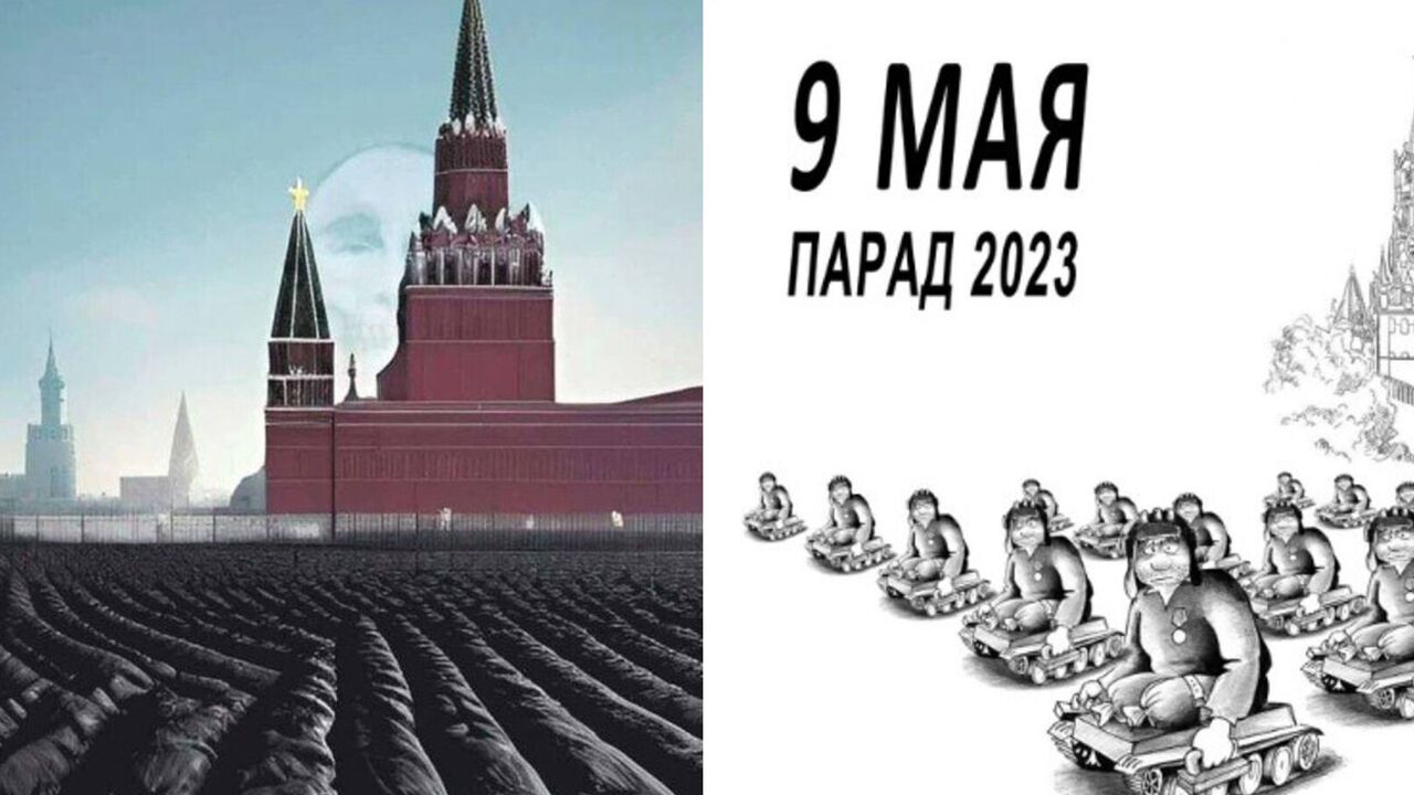 Black sacks instead of soldiers in front of the Kremlin: The network mocked the "victory" in Moscow and showed what should be the parade in Russia on May 9. Photo and video