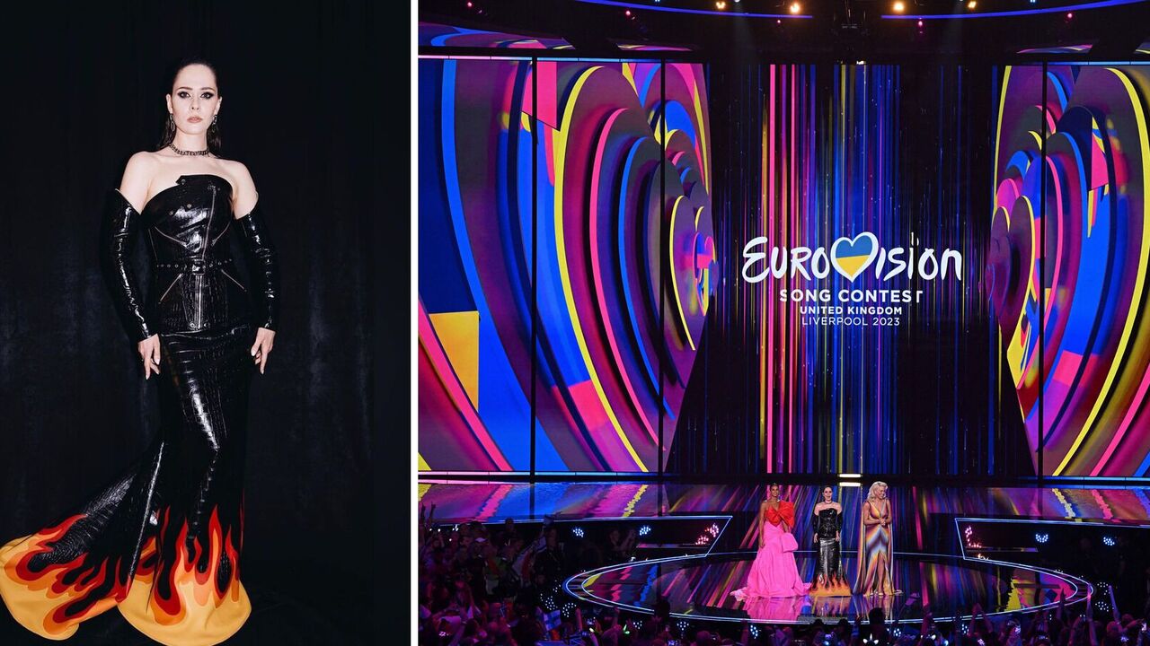 W skórzanej sukience z ognistym obszyciem: Yulia Sanina otworzyła Eurowizję 2023 w Liverpoolu mocnym występem. Foto i wideo