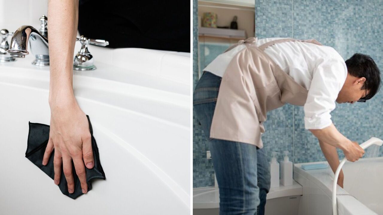 Make your bathroom shine with white: how to clean yellow stains and rust