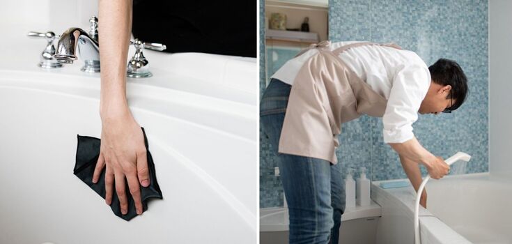 Make your bathroom shine with white: how to clean yellow stains and rust