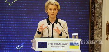 President of the European Commission Ursula von der Leyen visited Ukraine on Europe Day. Photo