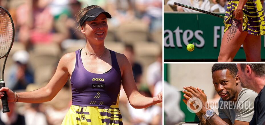Svitolina in yellow and blue turned the match around at Roland Garros and won a bright victory