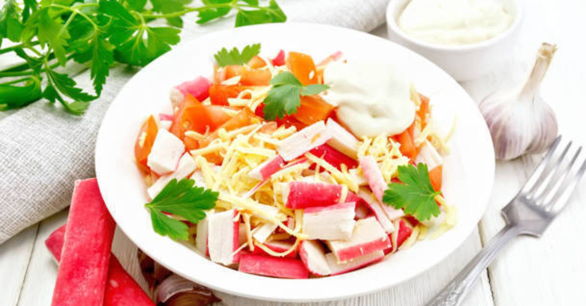 Crab salad in a new way: how to dress it instead of mayonnaise
