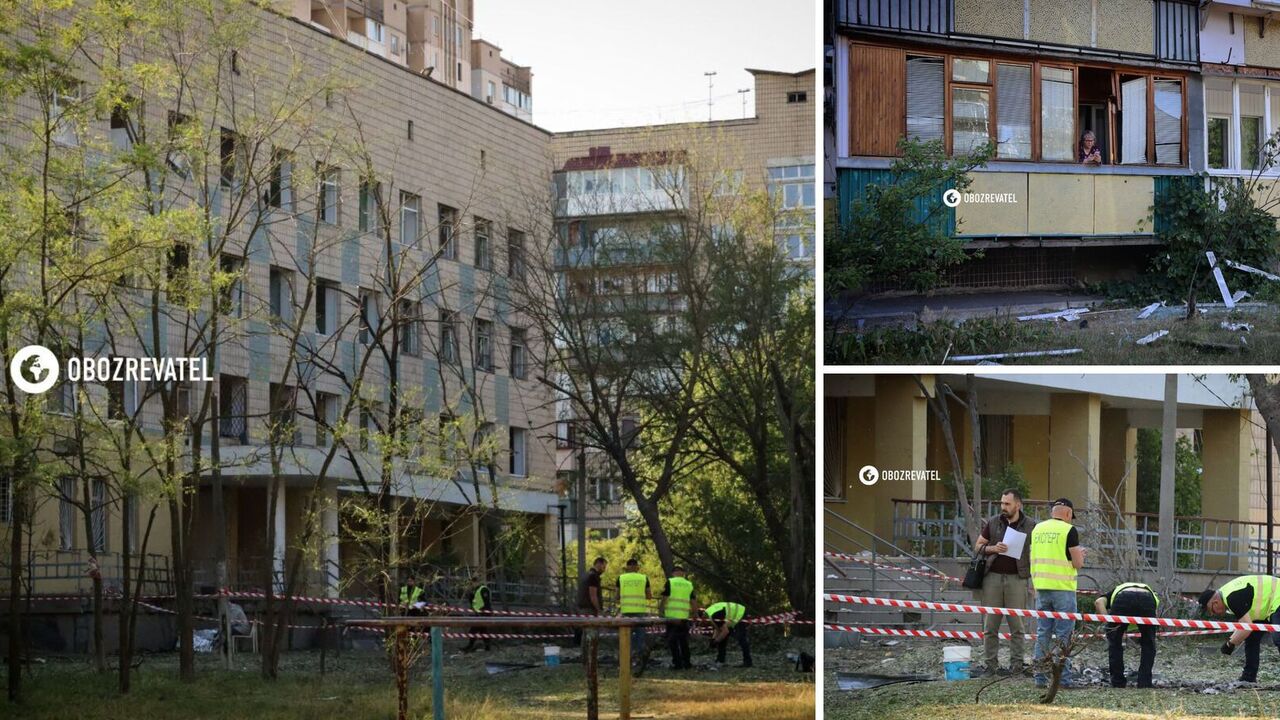 Policja uchwyciła skutki ataku rakietowego