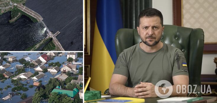No help for people, only shelling: Zelenskyy told about the crimes of Russians in the flooded part of Kherson region. Video.