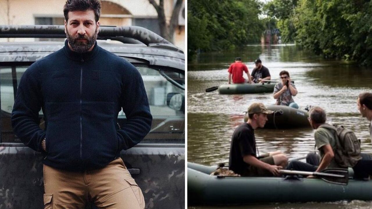 At the epicentre of the disaster: Salem brought Ukrainians to tears by showing how he saves people in flooded Kherson. Video.