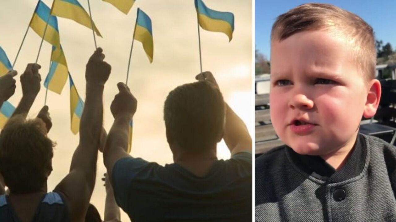 "Keep your fists up for Ukraine!" The little boy's encouraging message touched the web