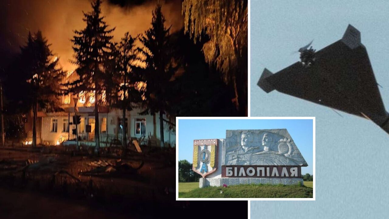 Rosyjskie wojska zaatakowały Bilopillię za pomocą dronów