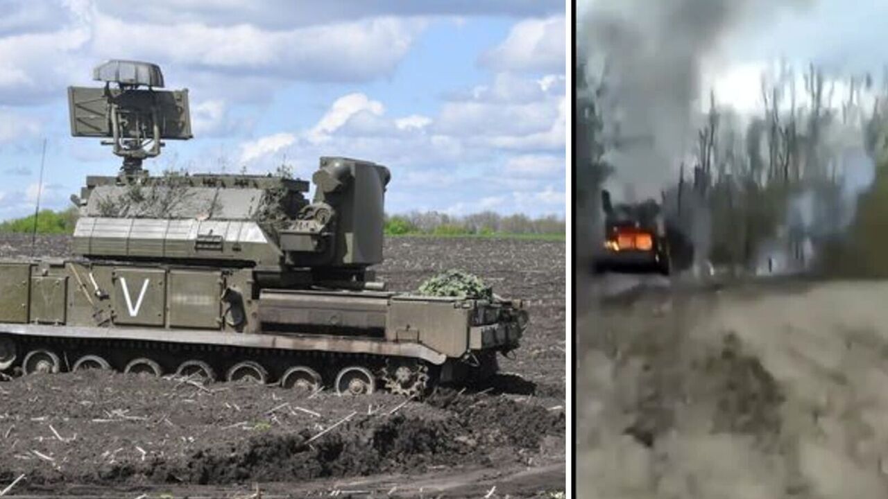 Na nagraniu wideo zarejestrowano zniszczenie rosyjskiego Tora SAM: przeżył tylko jeden pasażer.