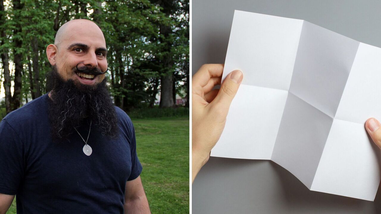 If you fold paper 42 times, it will reach the moon: true or false
