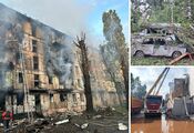 Okupanci uderzyli w budynek mieszkalny w Krzywym Rogu, wybuchł pożar: 10 osób zginęło, dziesiątki rannych. Zdjęcia i wideo