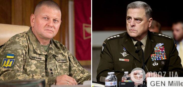 Zaluzhnyi discusses strengthening of the Ukrainian Defence Forces with Milley