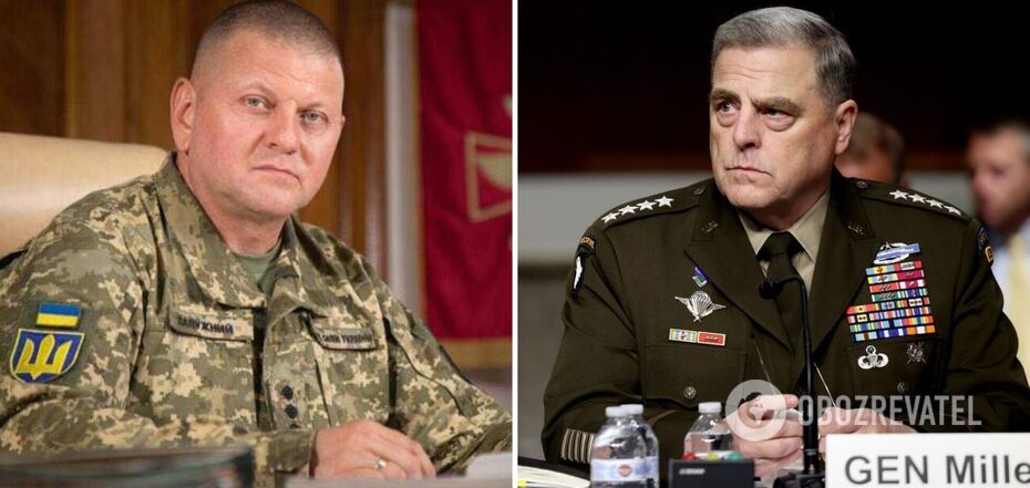 Zaluzhnyi discusses strengthening of the Ukrainian Defence Forces with Milley