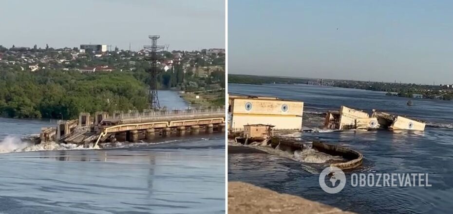Consequences of the enemy's explosion of a hydroelectric power station in Nova Kakhovka