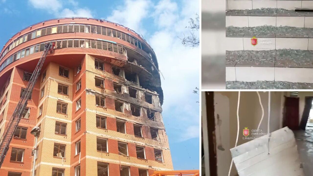 Broken furniture and broken glass: how does the interior of the business center shelled by the Russians in Odessa look like. Video