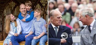 Royal family touched with congratulations on Father's Day: William showed a new portrait with children, and Charles showed an archival photo with Philip