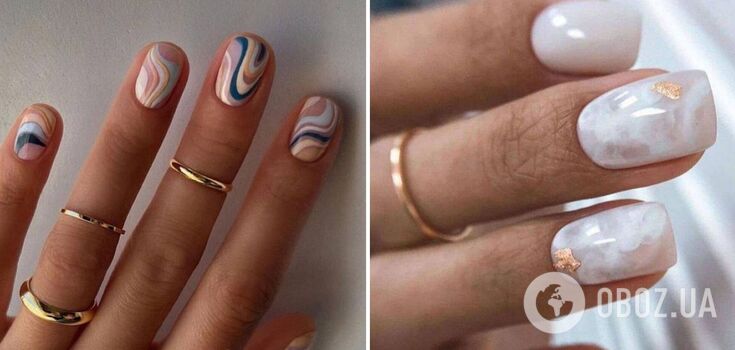 5 stylish manicure ideas for short nails: rejuvenate and refresh your hands. Photo.