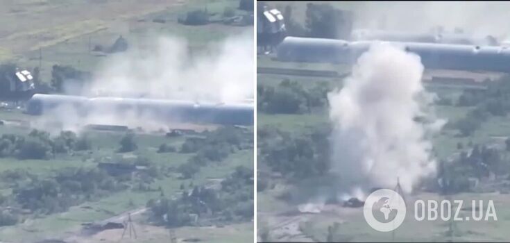 Ukrainian soldiers destroy an enemy tank with a shot from Stugna. Spectacular video
