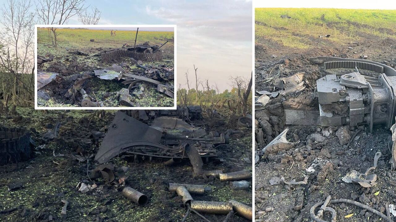 Pile of scrap metal: In Zaporizhzhia, the Ukrainian armed forces destroyed the Russian Msta-S howitzer along with the crew. Photo