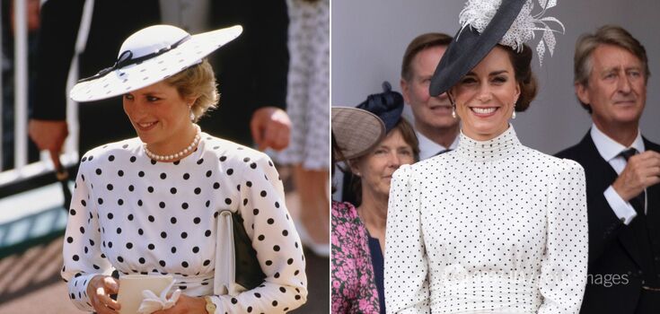 Kate Middleton repeated the image of Princess Diana 35 years ago. Photo comparison