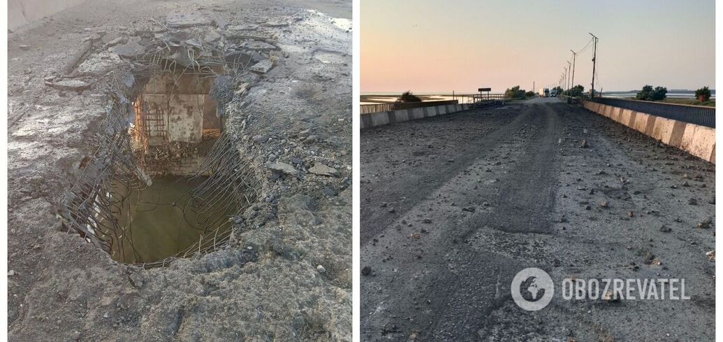 The Chongar Bridge was hit, traffic blocked: the occupants complained about the Storm Shadow attack. Photo and video