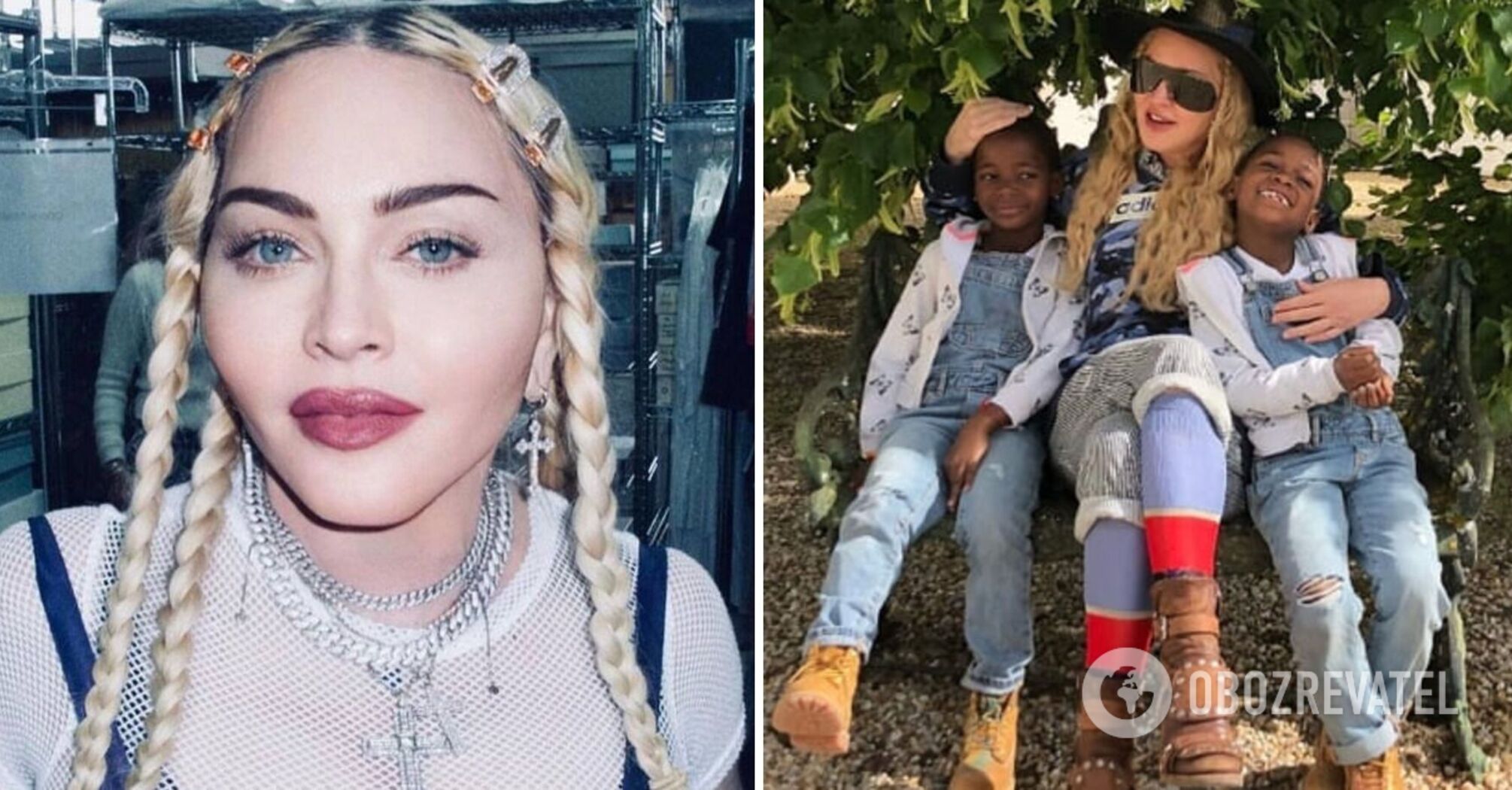 In graduation gowns: Madonna shows rare photo of her adopted twin daughters