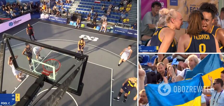 Ukraine starts European Games in women's 3x3 basketball with victory